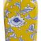 Yellow & Blue Ceramic Floral Decorative Jar Set
